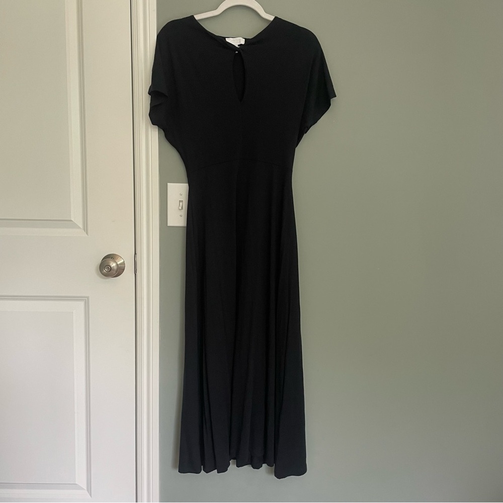 The White Company London White Label Black Cutout A Line Midi Maxi Dress
